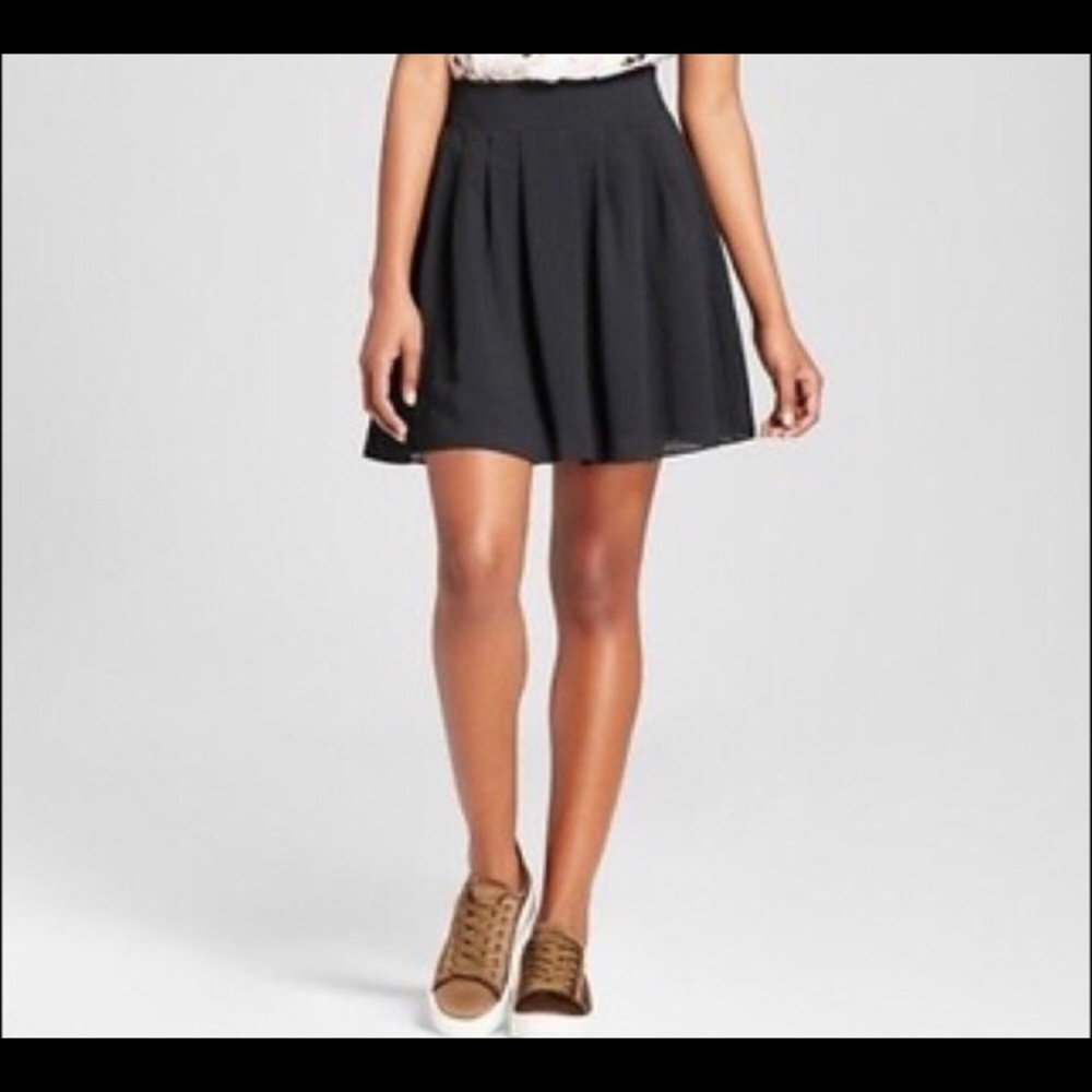 Black flowy skirt